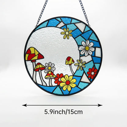 Fungzy Stained Glass Window Hanging