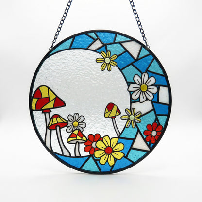 Fungzy Stained Glass Window Hanging