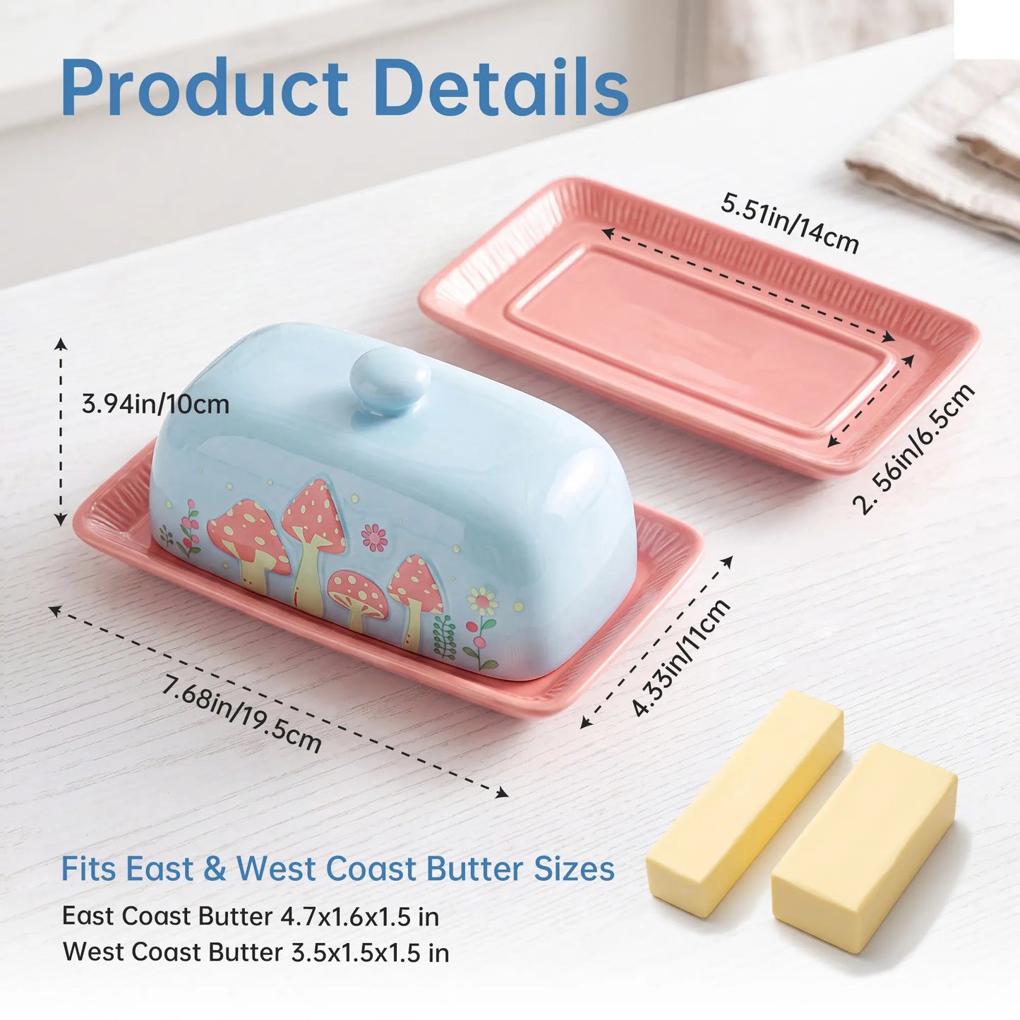 Fungzy Butter Dish (Mushroom)