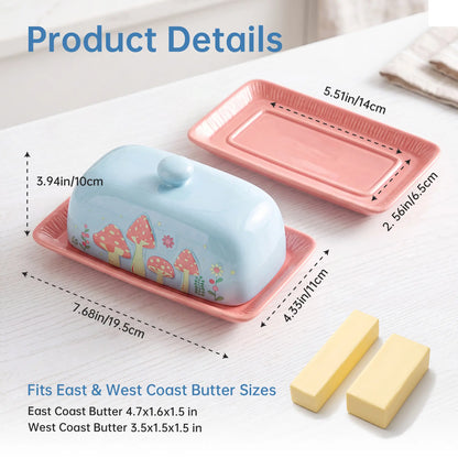Fungzy Butter Dish (Mushroom)