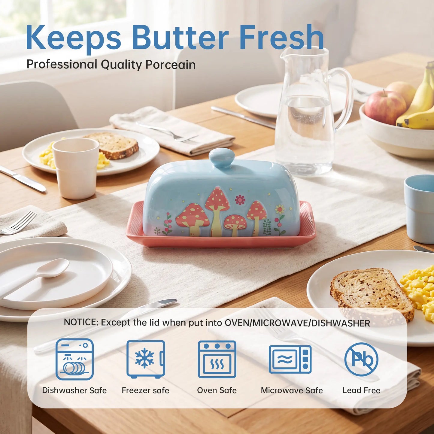 Fungzy Butter Dish (Mushroom)