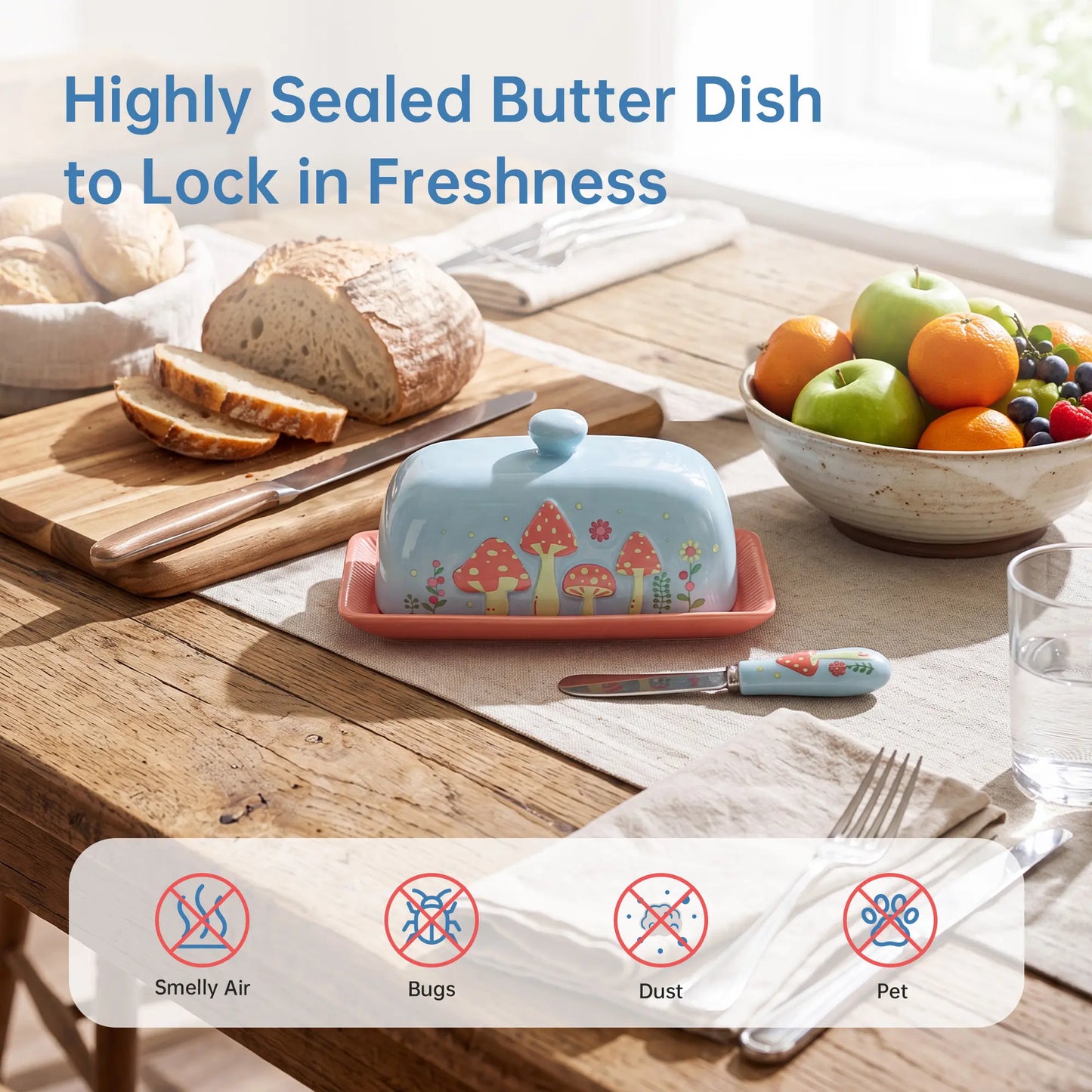 Fungzy Butter Dish (Mushroom)