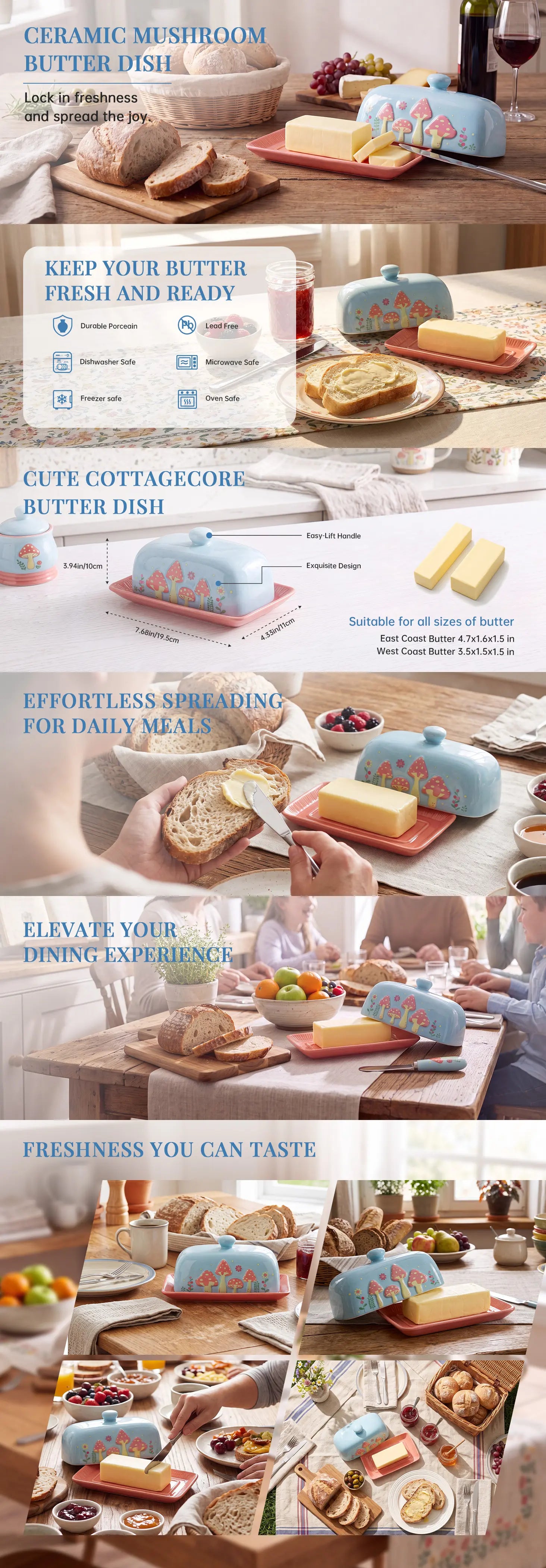 Fungzy Butter Dish (Mushroom)