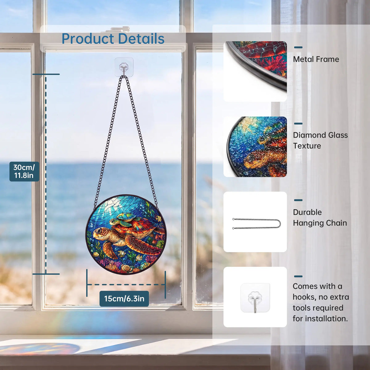 Sea Turtle Window Decor