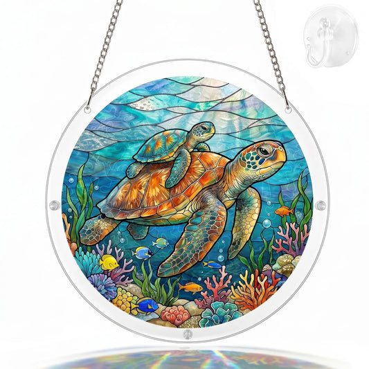 Fungzy Suncatcher Puzzle - Sea Turtle