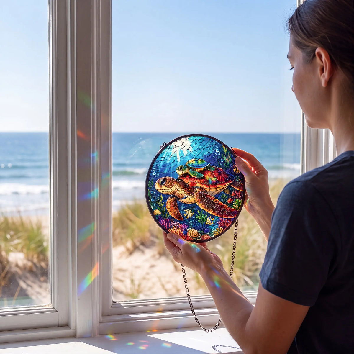 Sea Turtle Window Decor