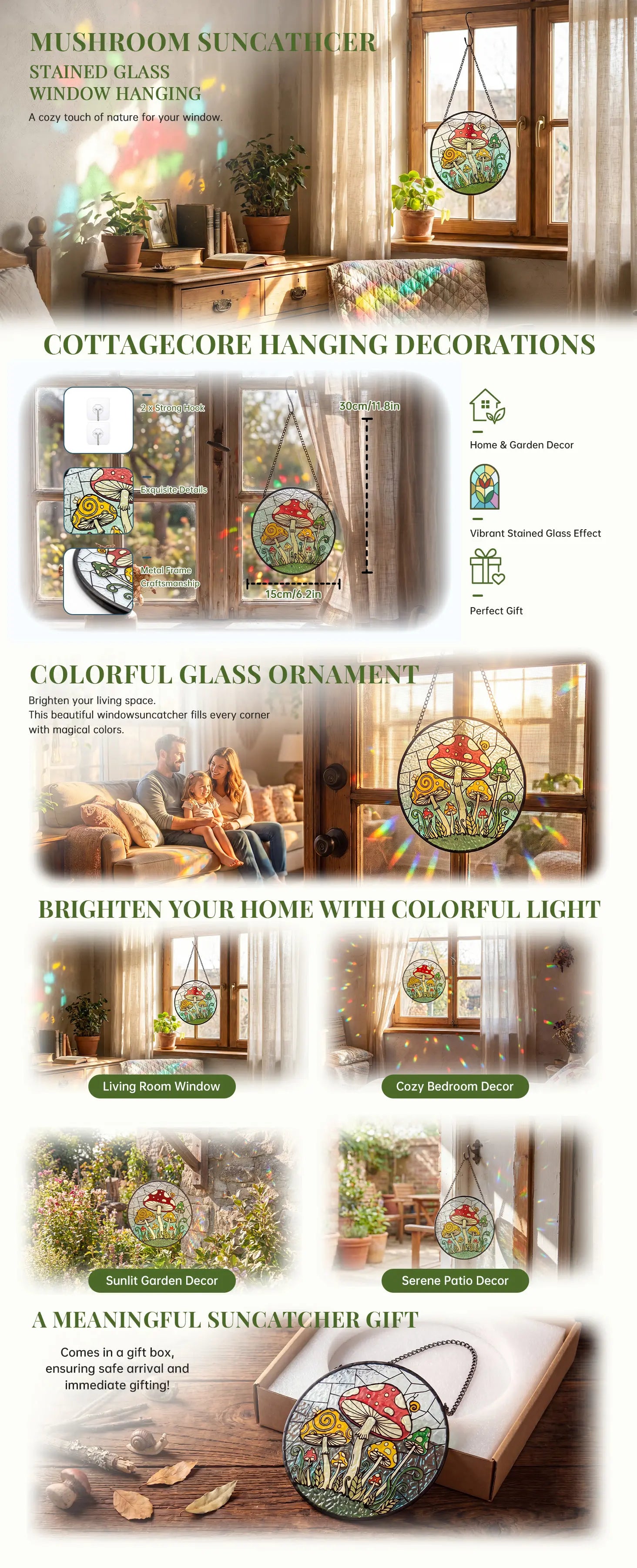 Fungzy Decorative Stained Glass